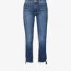 MOTHER The Insider Crop-leg Mid-rise Straight Jeans