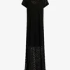 AllSaints Anna Animal-print Stretch-woven Maxi Dress