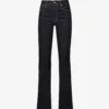 Rag & Bone Casey Flared High-rise Cotton-blend Jeans