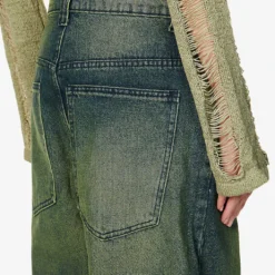 Jaded London Colossus Gradient-pattern Wide-leg High-rise Jeans -Outlet Pique Style Store R04077335 BLUESANDBLASTWASH ALT05