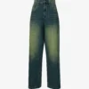 Jaded London Colossus Gradient-pattern Wide-leg High-rise Jeans
