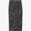 Zadig & Voltaire Jamelia Paisley-print Star-appliqué Woven Midi Dress