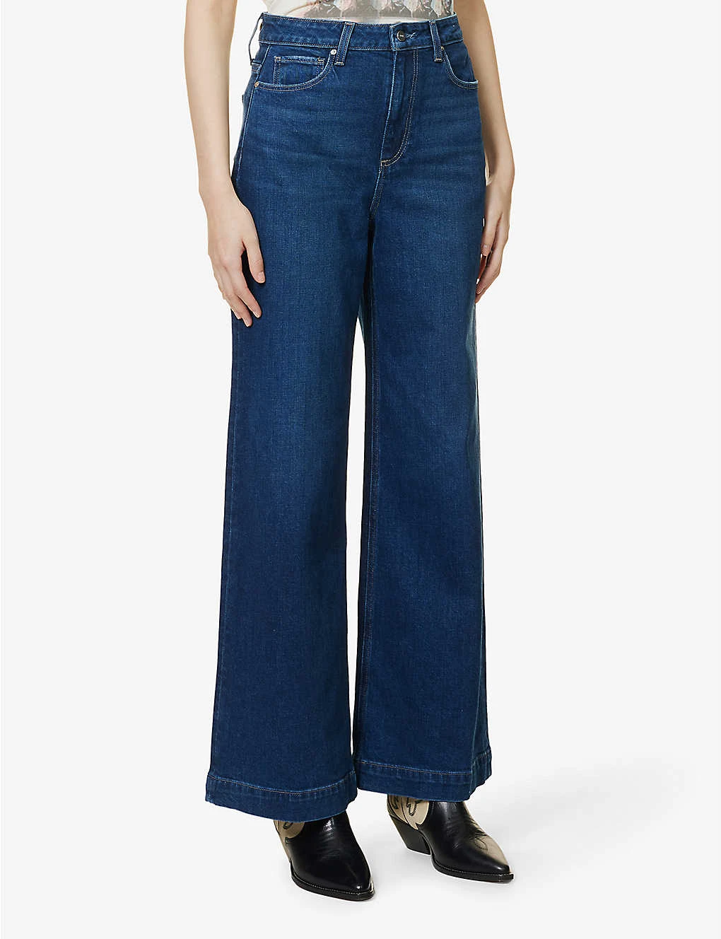 Paige Harper High-rise Flared-leg Stretch-denim Jeans 3 Paige Harper High-rise Flared-leg Stretch-denim Jeans - Image 3