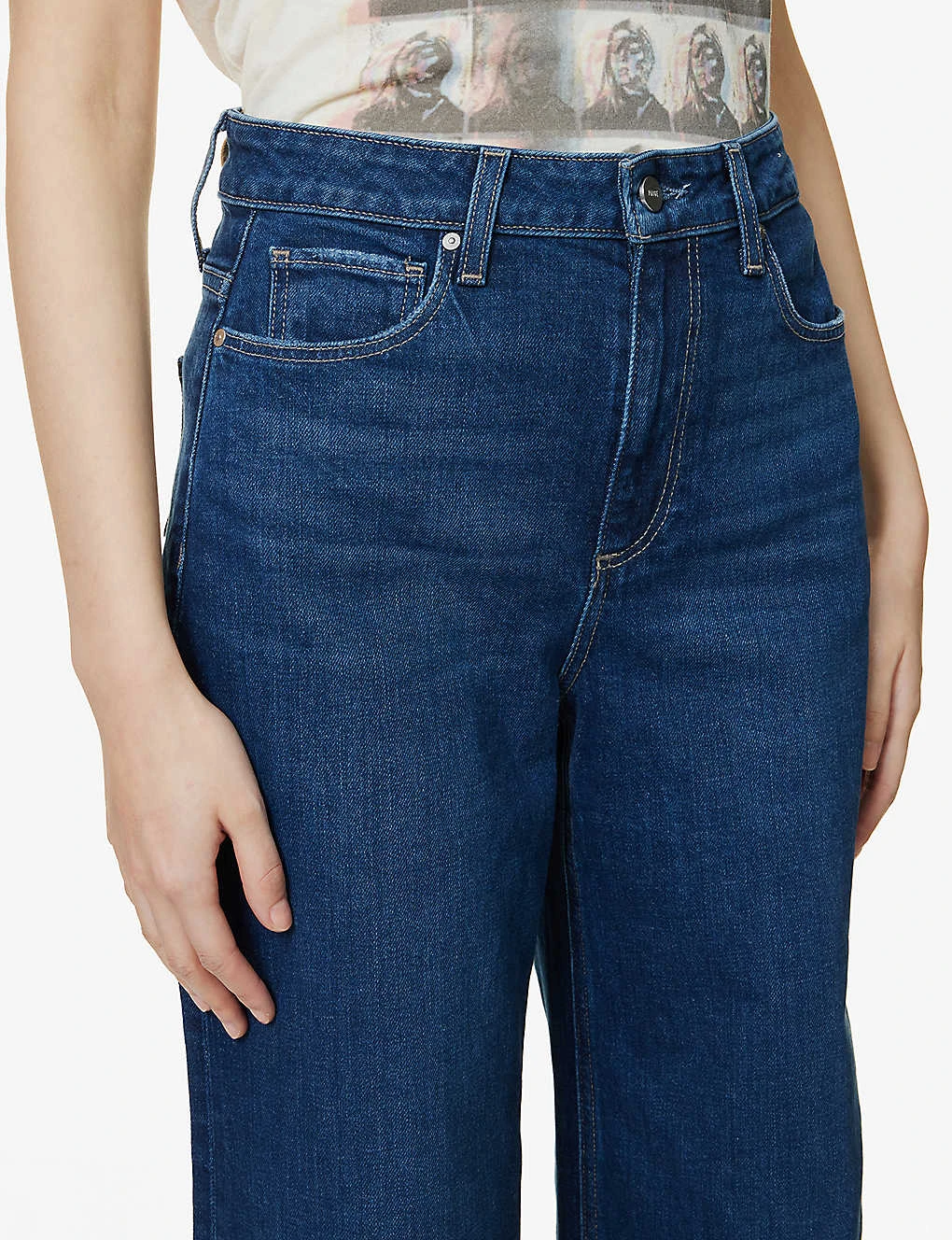 Paige Harper High-rise Flared-leg Stretch-denim Jeans 5 Paige Harper High-rise Flared-leg Stretch-denim Jeans - Image 5