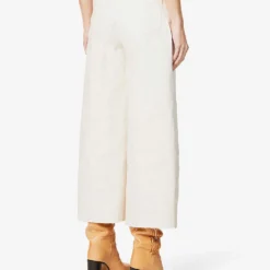 Paige Frankie Raw-hem Wide-leg High-rise Stretch-denim Jeans 10 Paige Frankie Raw-hem Wide-leg High-rise Stretch-denim Jeans -Outlet Pique Style Store R04078776 DESERTDUNEDESTRUCTED ALT03