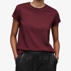AllSaints Anna Logo-print Organic-cotton T-shirt 7 AllSaints Anna Logo-print Organic-cotton T-shirt -Outlet Pique Style Store R04081518 WINTERORCHID ALT02