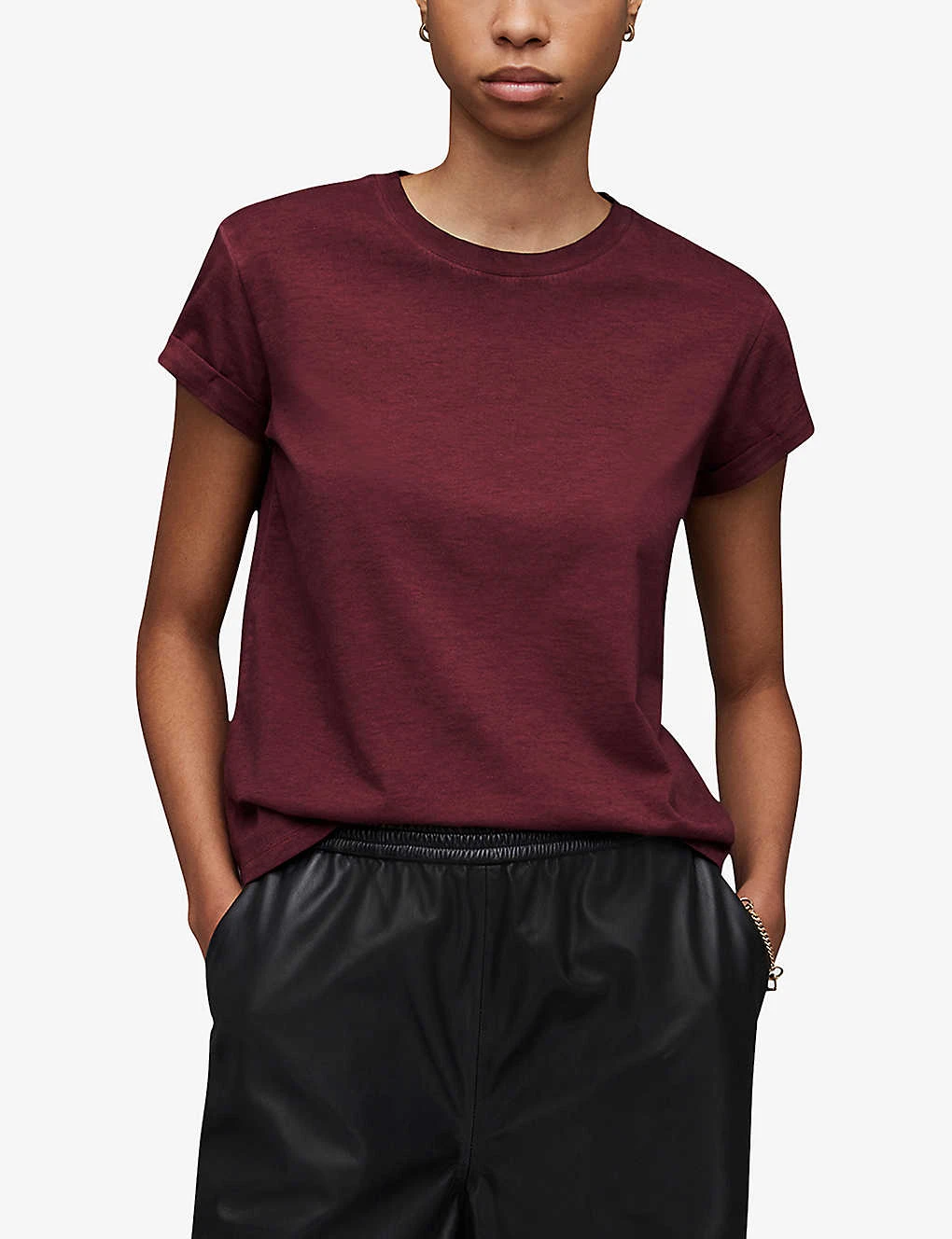 AllSaints Anna Logo-print Organic-cotton T-shirt 3 AllSaints Anna Logo-print Organic-cotton T-shirt - Image 3