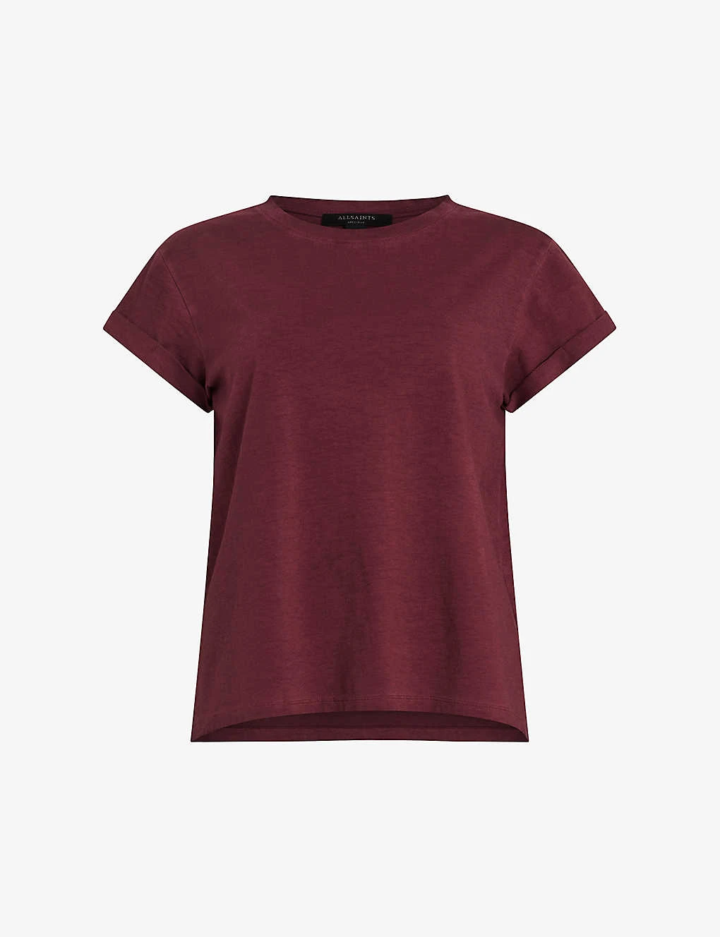 AllSaints Anna Logo-print Organic-cotton T-shirt 1 AllSaints Anna Logo-print Organic-cotton T-shirt