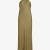 AllSaints Betina Racerback Satin Maxi Dress