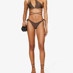 Pelagia Triangle Bikini Top -Outlet Pique Style Store R04083170 CAFE ALT01