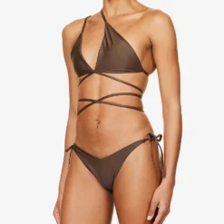 Pelagia Triangle Bikini Top -Outlet Pique Style Store R04083170 CAFE ALT02