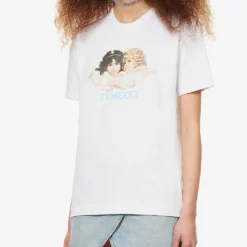 FIORUCCI Angels Graphic-print Cotton-jersey T-shirt 7 FIORUCCI Angels Graphic-print Cotton-jersey T-shirt -Outlet Pique Style Store R04083437 WHITE ALT02