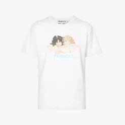 FIORUCCI Angels Graphic-print Cotton-jersey T-shirt