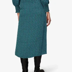 Whistles Star Check-print A-line Viscose Skirt -Outlet Pique Style Store R04084633 MULTICOLOURED ALT03