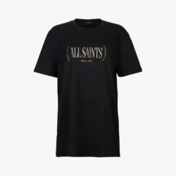 AllSaints Rila Boyfriend Logo-print Organic-cotton T-shirt