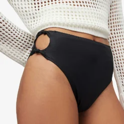 AllSaints Emma Knot High-rise Bikini Bottoms 9 AllSaints Emma Knot High-rise Bikini Bottoms -Outlet Pique Style Store R04085162 LIQUIDBLACK ALT04