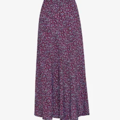 Whistles Floral Garden Bias-cut Viscose Skirt