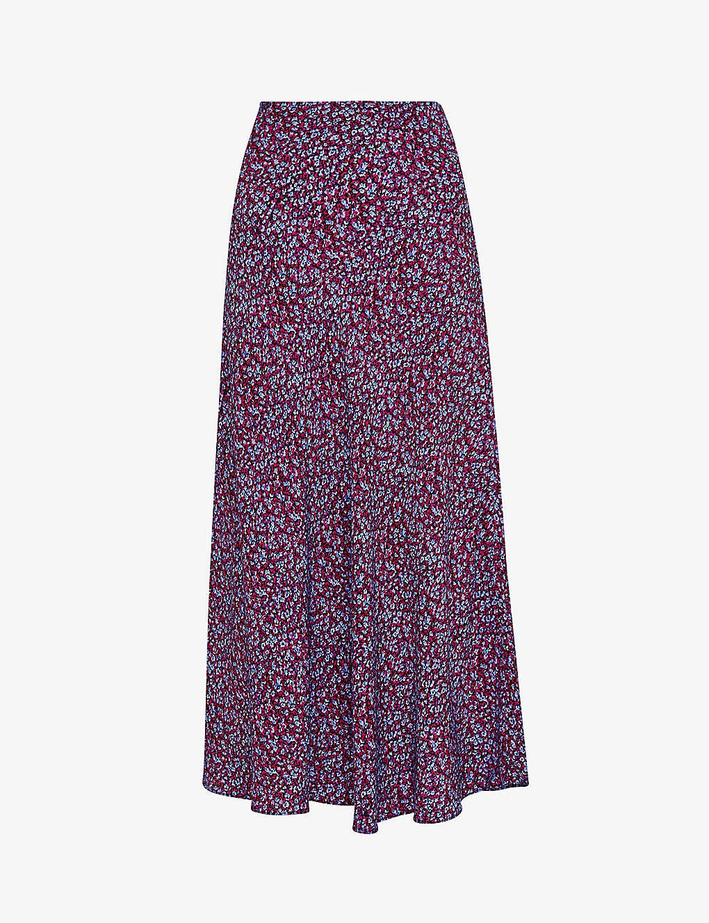 Whistles Floral Garden Bias-cut Viscose Skirt 1 Whistles Floral Garden Bias-cut Viscose Skirt