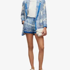 AllSaints Aleida Rafaela Paisley-print Woven Shorts 6 AllSaints Aleida Rafaela Paisley-print Woven Shorts -Outlet Pique Style Store R04086654 BLUEWHITE ALT01