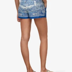 AllSaints Aleida Rafaela Paisley-print Woven Shorts 8 AllSaints Aleida Rafaela Paisley-print Woven Shorts -Outlet Pique Style Store R04086654 BLUEWHITE ALT03