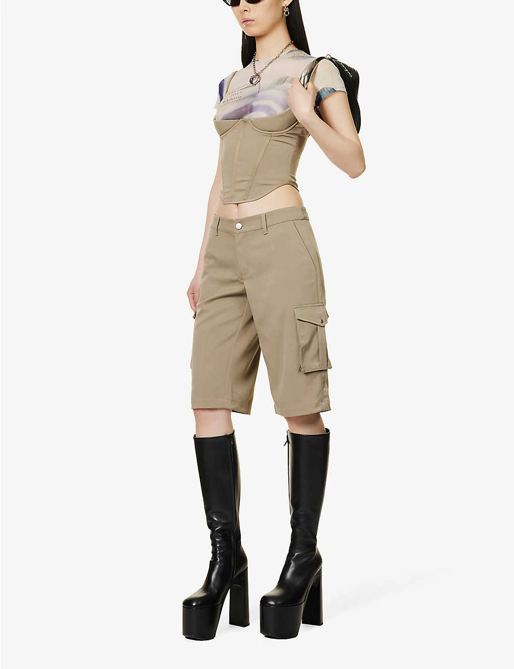 Dune Flap-pocket Stretch-woven Shorts 2 Dune Flap-pocket Stretch-woven Shorts - Image 2