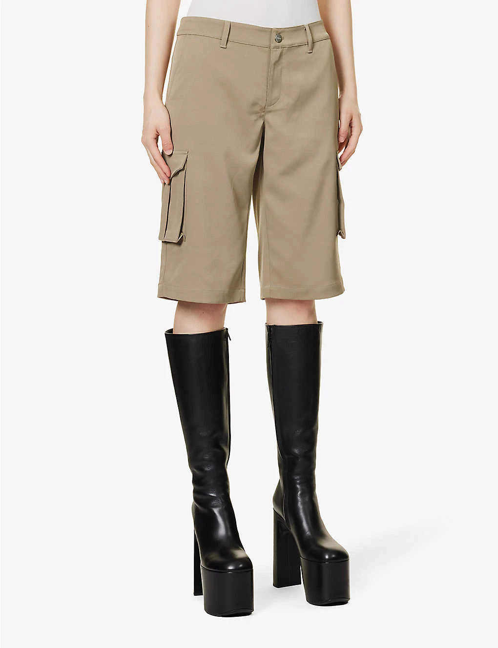 Dune Flap-pocket Stretch-woven Shorts 3 Dune Flap-pocket Stretch-woven Shorts - Image 3