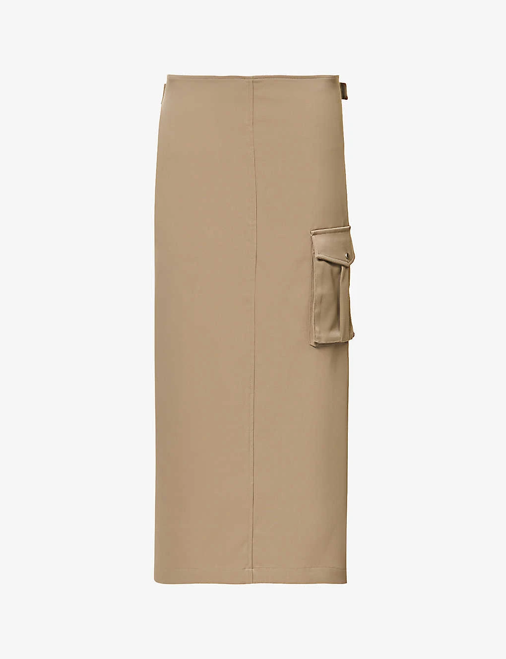 Suki Flap-pocket Slim-fit Stretch-woven Skirt 1 Suki Flap-pocket Slim-fit Stretch-woven Skirt