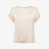 Reiss Helen Relaxed-fit Stretch-silk T-shirt