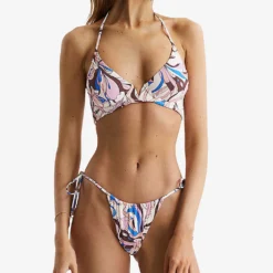 Reiss Jamila Print-embellished High-rise Bikini Bottoms -Outlet Pique Style Store R04087105 MULTI ALT01
