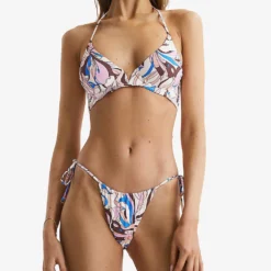 Reiss Jamila Print-embellished High-rise Bikini Bottoms -Outlet Pique Style Store R04087105 MULTI ALT02