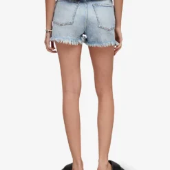 AllSaints Libby High-rise Stretch-denim Shorts 9 AllSaints Libby High-rise Stretch-denim Shorts -Outlet Pique Style Store R04087414 INDIGOBLUE ALT03