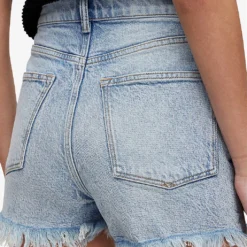 AllSaints Libby High-rise Stretch-denim Shorts 11 AllSaints Libby High-rise Stretch-denim Shorts -Outlet Pique Style Store R04087414 INDIGOBLUE ALT05