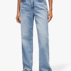 AllSaints Hailey Wide-leg High-rise Jeans -Outlet Pique Style Store R04087431 LIGHTINDIGO ALT02
