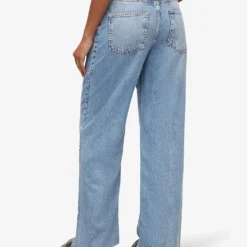 AllSaints Hailey Wide-leg High-rise Jeans -Outlet Pique Style Store R04087431 LIGHTINDIGO ALT03