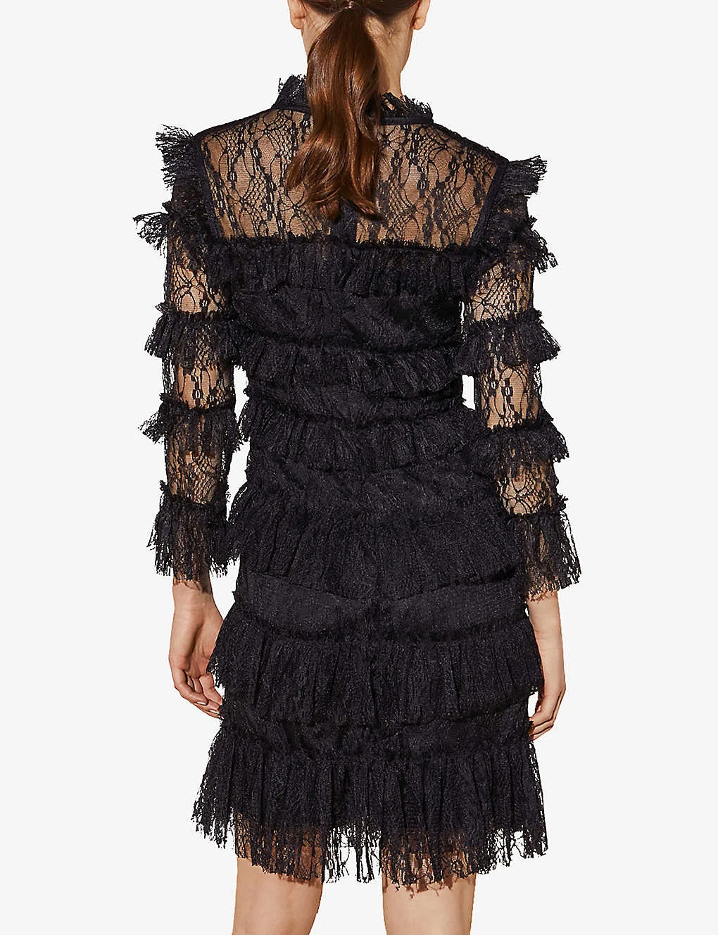 By Malina Carmine Tiered Lace Mini Dress 3 By Malina Carmine Tiered Lace Mini Dress - Image 3