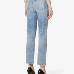Abigail Faded-wash Straight Mid-rise Stretch-denim Jeans -Outlet Pique Style Store R04089910 BRYCESTRETCH ALT03