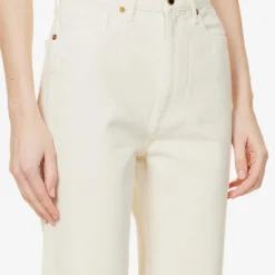 Abigail Straight-leg Mid-rise Denim Jeans 10 Abigail Straight-leg Mid-rise Denim Jeans -Outlet Pique Style Store R04089914 IVORYRIGID ALT04