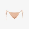 Melissa Odabash Miami Gold-toned Hardware Stretch-woven Bikini Bottoms