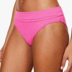 Melissa Odabash Brussels Mid-rise Bikini Bottoms -Outlet Pique Style Store R04090044 FUCHSIA ALT02