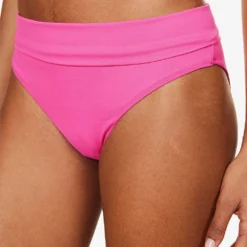 Melissa Odabash Brussels Mid-rise Bikini Bottoms -Outlet Pique Style Store R04090044 FUCHSIA ALT04