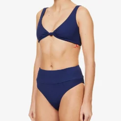 Melissa Odabash Hamptons Scoop-neck Bikini Top -Outlet Pique Style Store R04090057 NAVYRIDGES ALT02