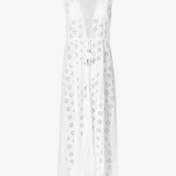 Melissa Odabash Tessa V-neck Cotton Kaftan