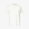 Melissa Odabash Tori Logo-plaque Cotton-blend Shirt
