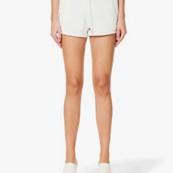 Melissa Odabash Harley Mid-rise Cotton-blend Shorts -Outlet Pique Style Store R04090070 WHITE ALT02