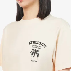 Athletics Graphic-print Cotton T-shirt 9 Athletics Graphic-print Cotton T-shirt -Outlet Pique Style Store R04090237 CREAMBLACK ALT04