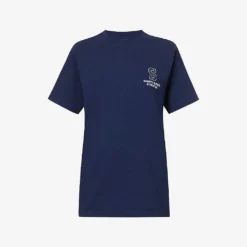 College Logo-print Cotton-jersey T-shirt