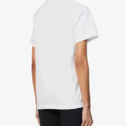 Raquet Graphic-print Cotton-jersey T-shirt 8 Raquet Graphic-print Cotton-jersey T-shirt -Outlet Pique Style Store R04090273 WHITEBLACK ALT03