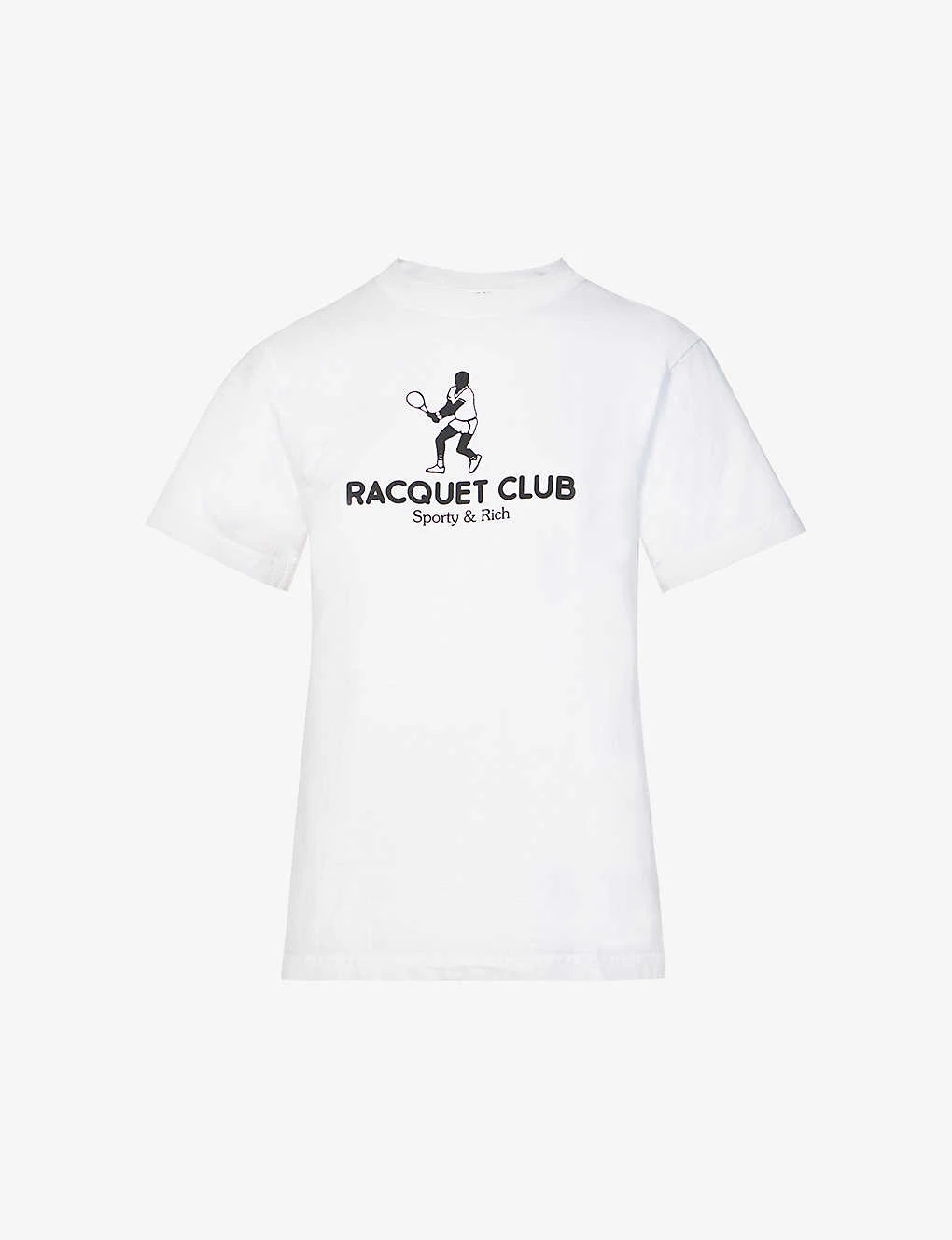 Raquet Graphic-print Cotton-jersey T-shirt 1 Raquet Graphic-print Cotton-jersey T-shirt