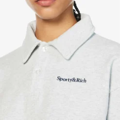 Logo-embroidered Cotton-jersey Polo Shirt -Outlet Pique Style Store R04090275 HEATHERGRAYNAVY ALT04