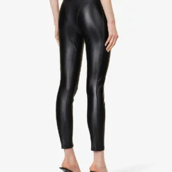 ALEXANDER WANG Panelled Slim-fit Stretch-woven Leggings -Outlet Pique Style Store R04090356 BLACK ALT03